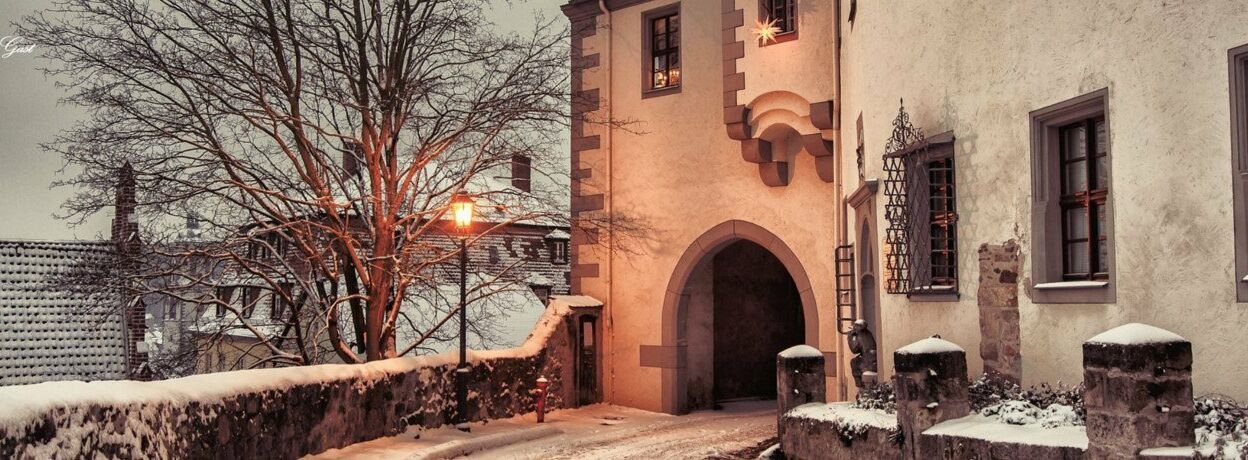 Meißen Burgtor im Winter (MATE Theme für Contao)